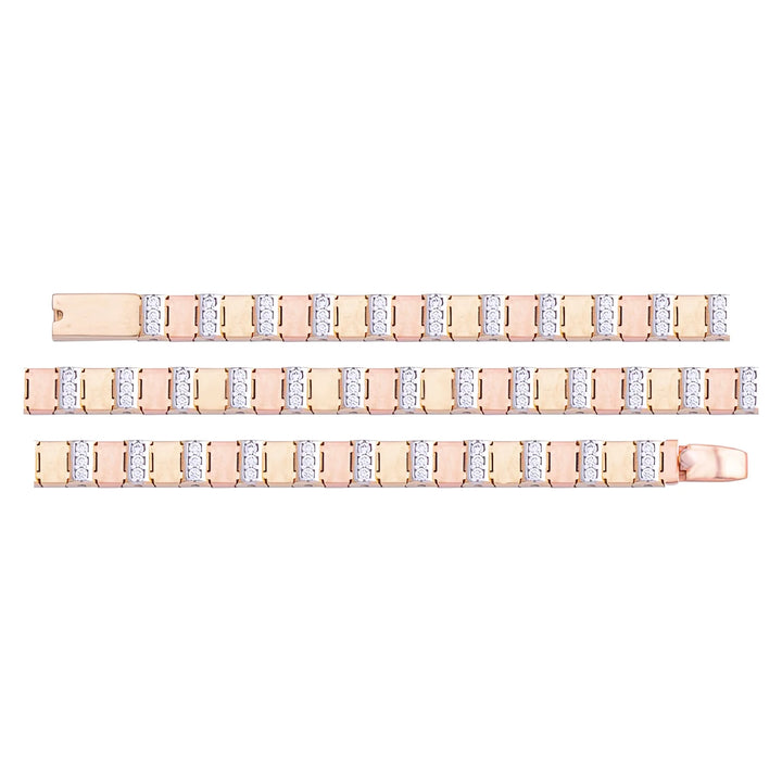 Solid gold id bracelet, 8.20 g — shown in three rows across the frame.