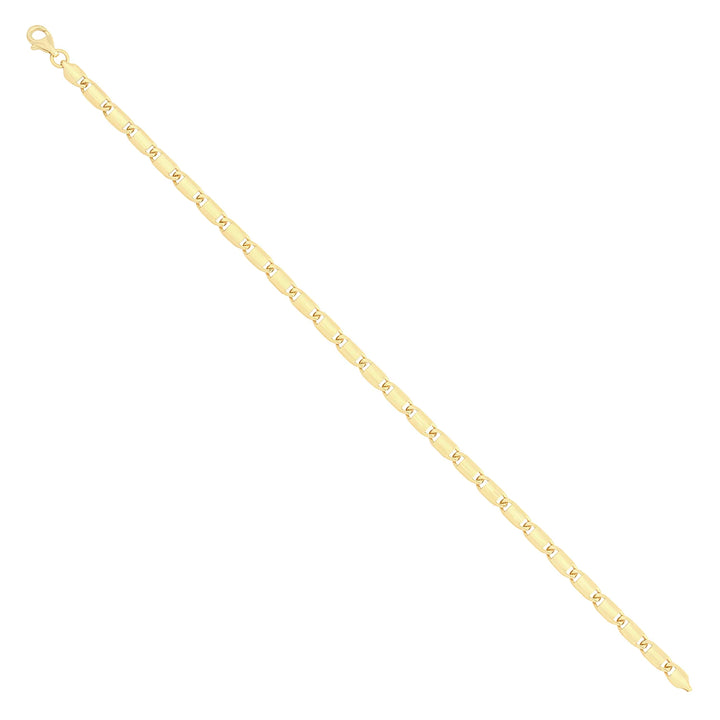 Solid gold mariner bracelet, 4.70 g — shown at an angle across the frame.