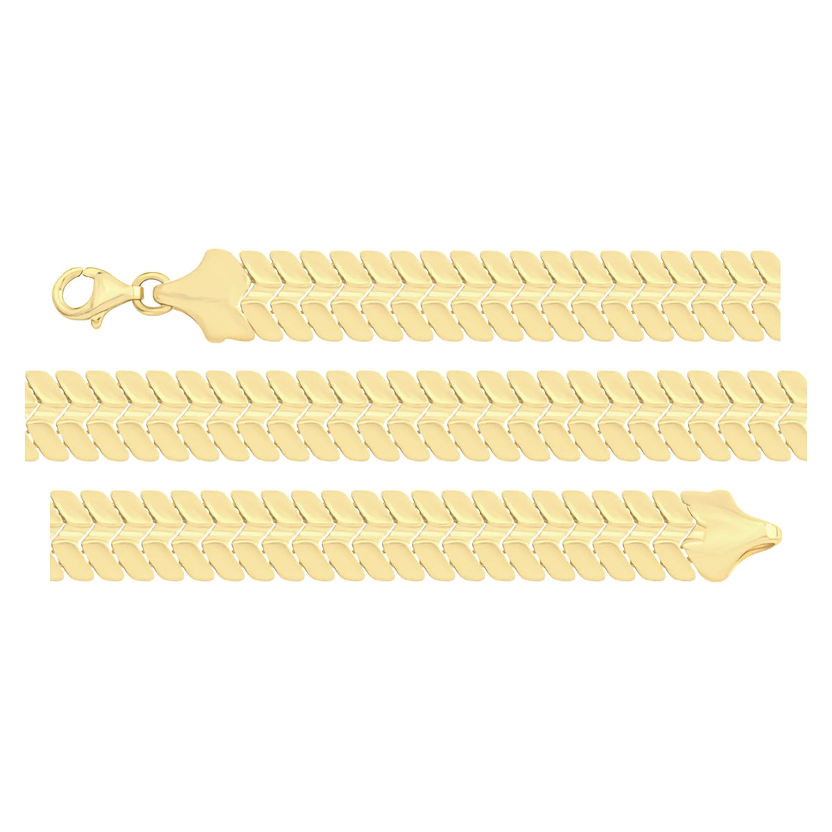 Solid gold braided bracelet, 12.00 g — shown in three rows across the frame.
