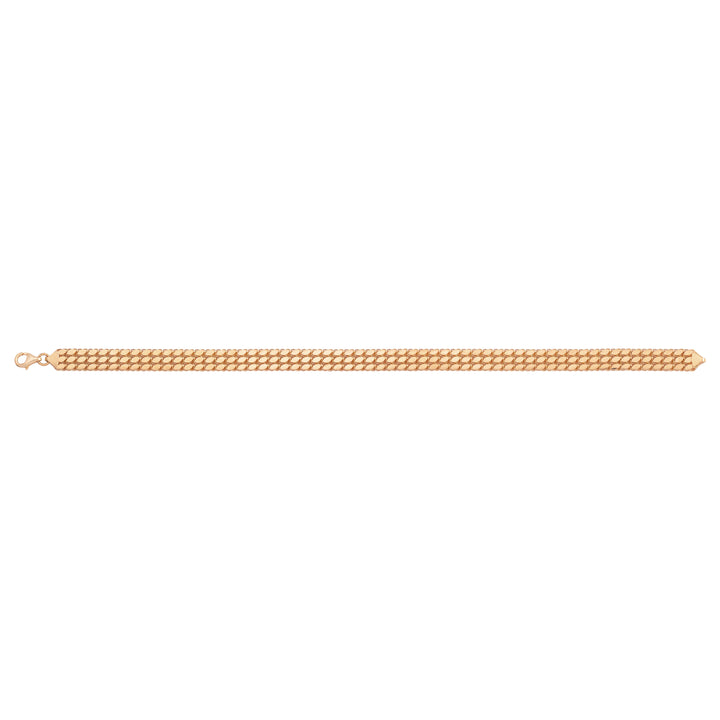 Solid gold braided bracelet, 8.55 g — shown square on a plain background.
