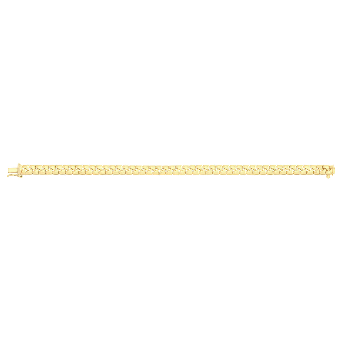Solid gold braided bracelet, 9.45 g — shown square on a plain background.