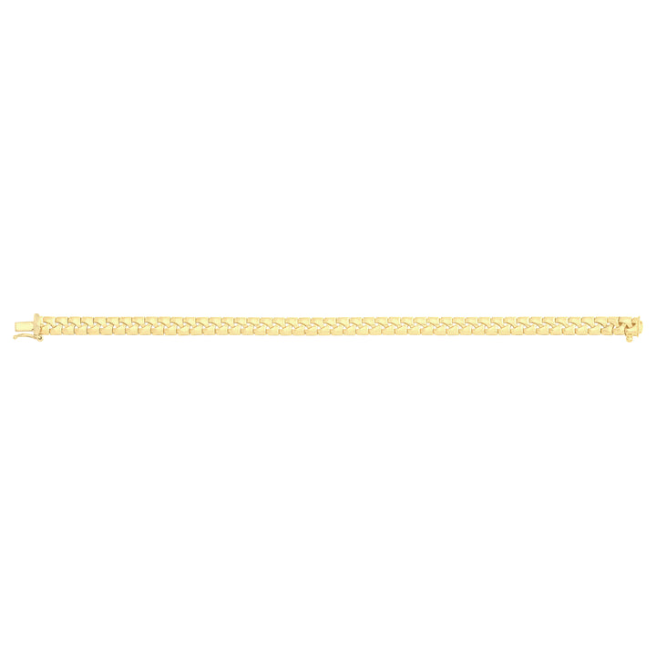 Solid gold braided bracelet, 9.45 g — shown square on a plain background.