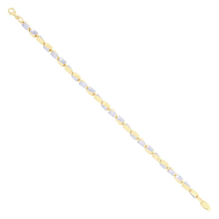 Solid gold id bracelet, 7.75 g — shown at an angle across the frame.