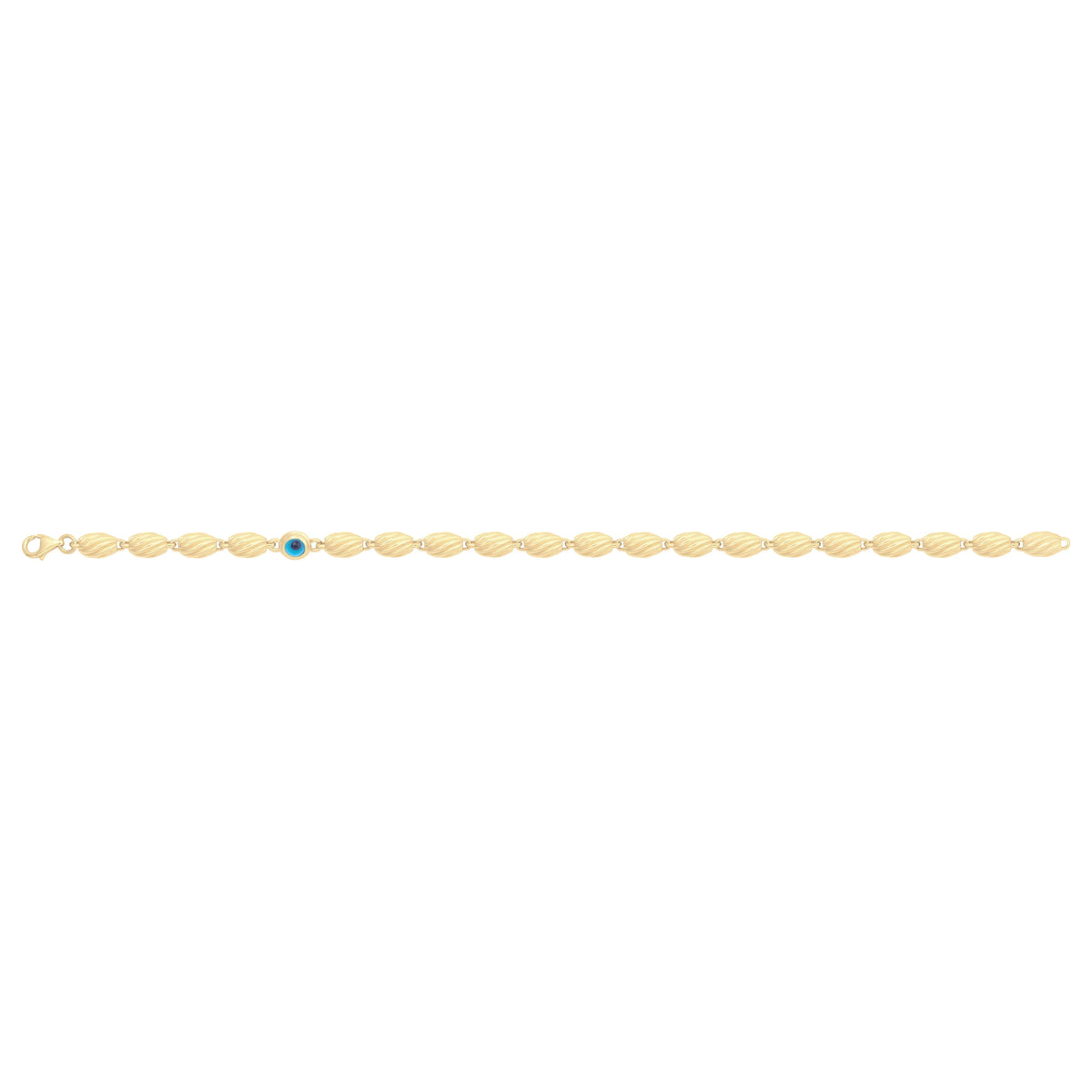 Solid gold bead bracelet, 6.80 g — shown square on a plain background.