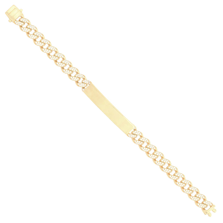 Solid gold id bracelet, 15.60 g — shown at an angle across the frame.