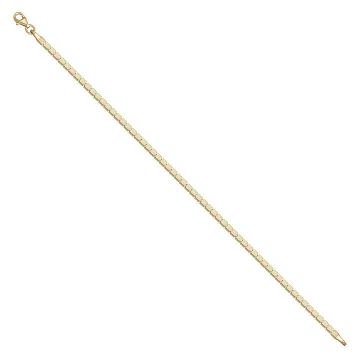 Solid gold id bracelet, 4.50 g — shown at an angle across the frame.