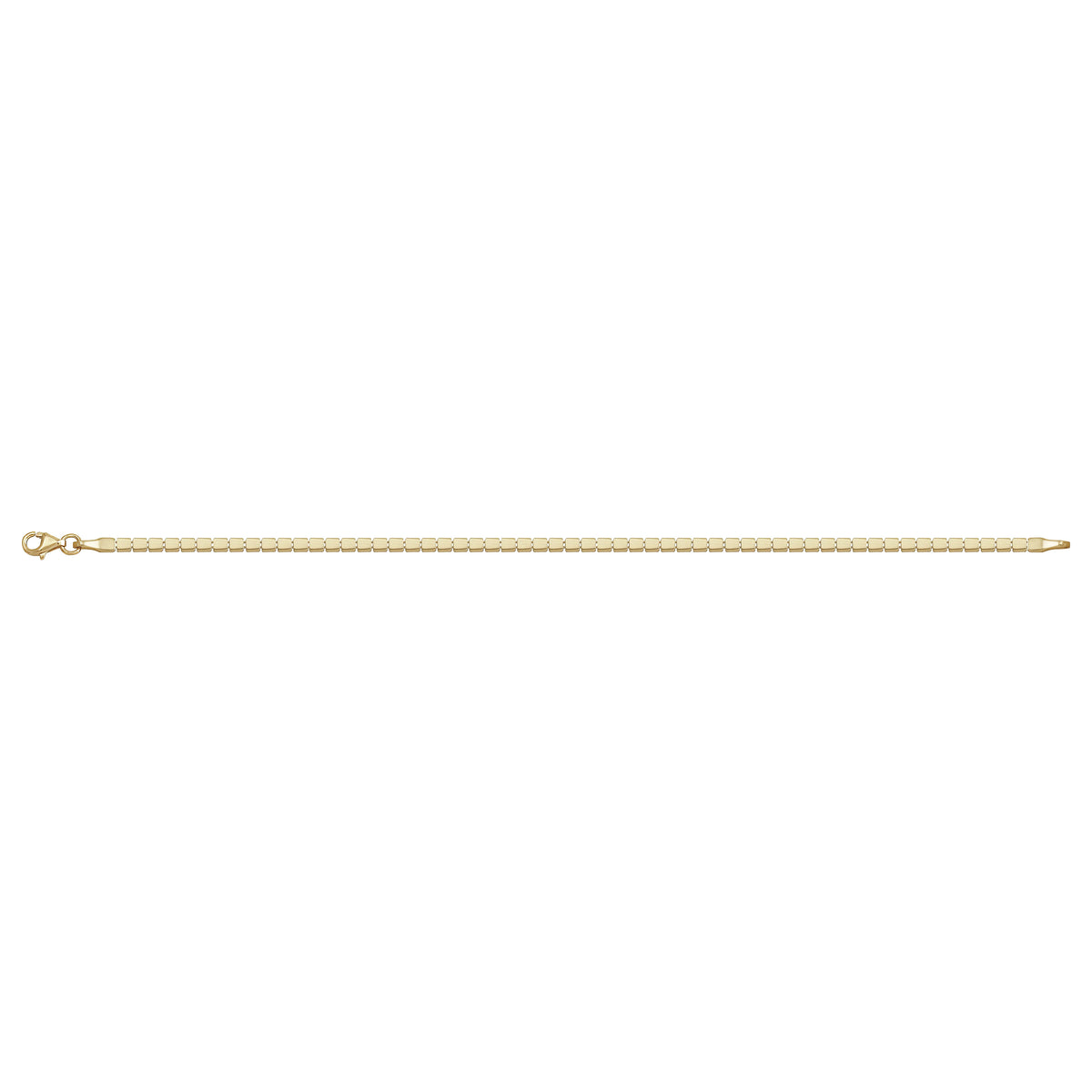 Solid gold id bracelet, 4.50 g — shown square on a plain background.