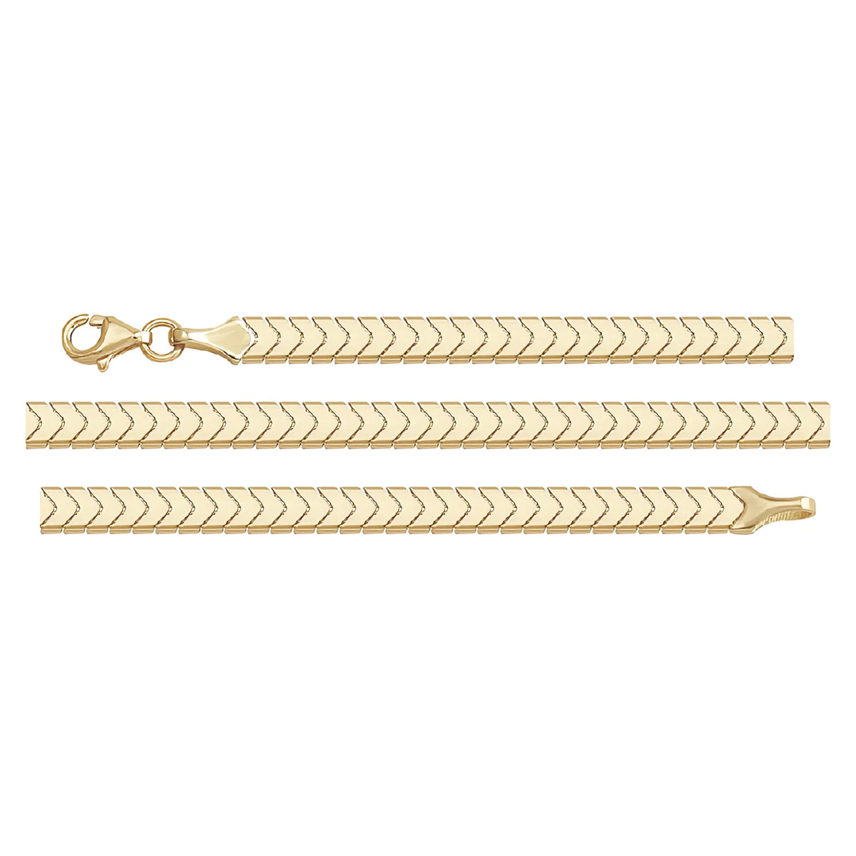 Solid gold braided bracelet, 6.00 g — shown in three rows across the frame.