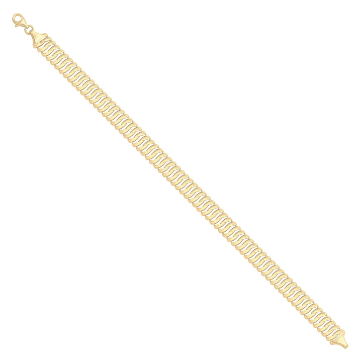 Solid gold braided bracelet, 6.00 g — shown at an angle across the frame.