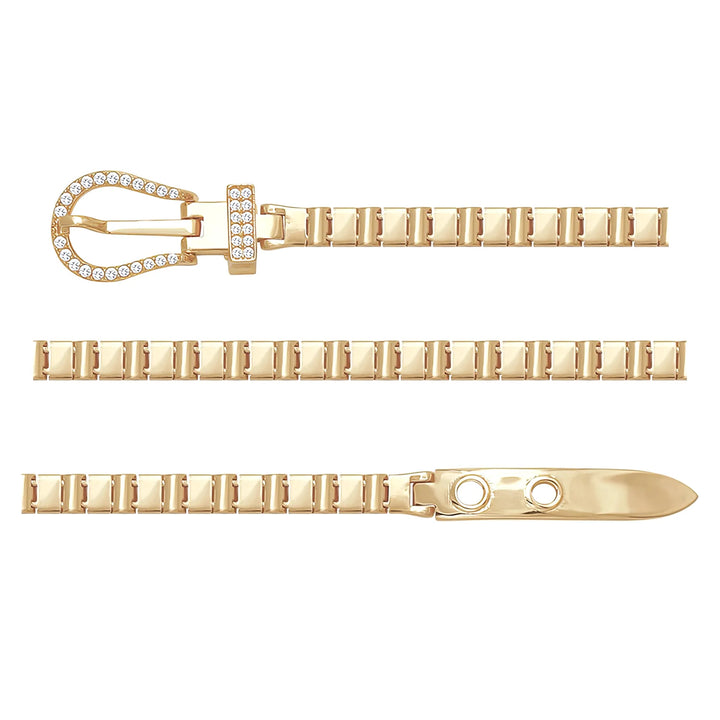 Solid gold bar link bracelet, 10.00 g — shown in three rows across the frame.