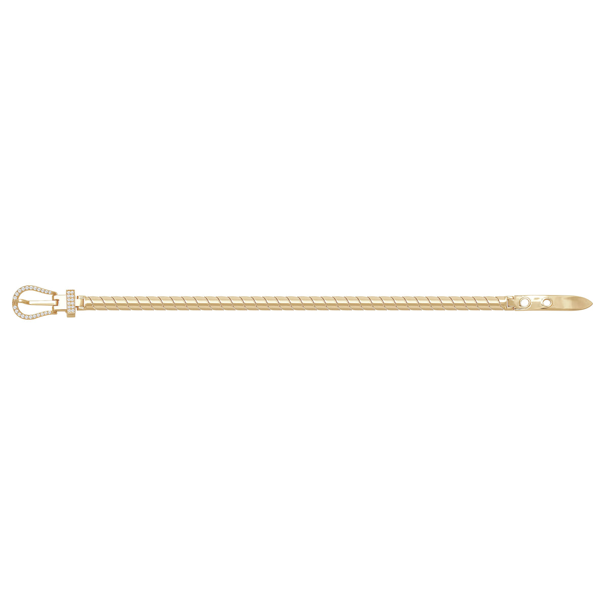 Solid gold braided bracelet, 12.90 g — shown square on a plain background.