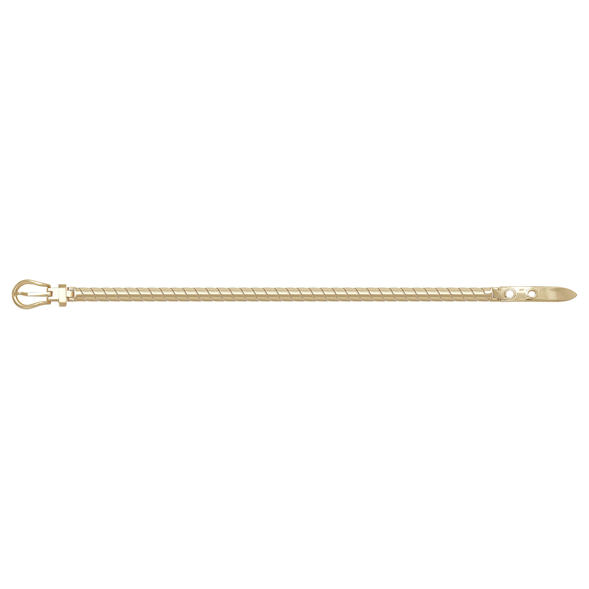 Solid gold braided bracelet, 12.85 g — shown square on a plain background.