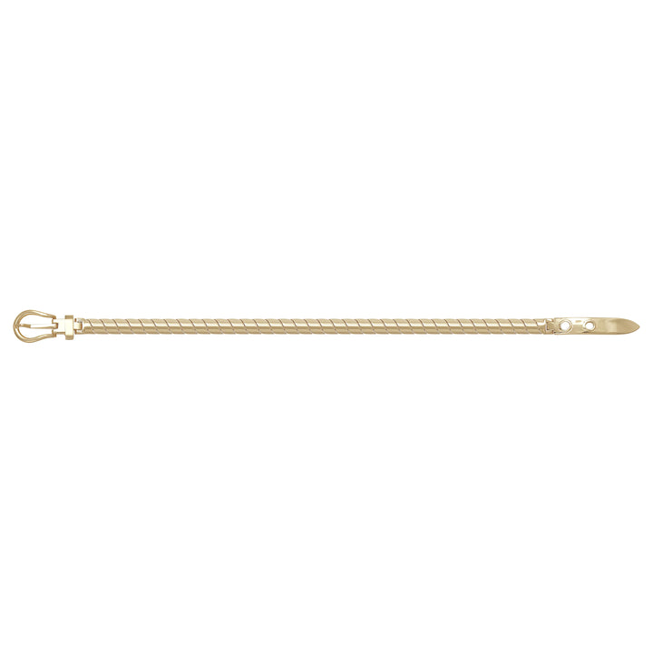 Solid gold braided bracelet, 12.85 g — shown square on a plain background.