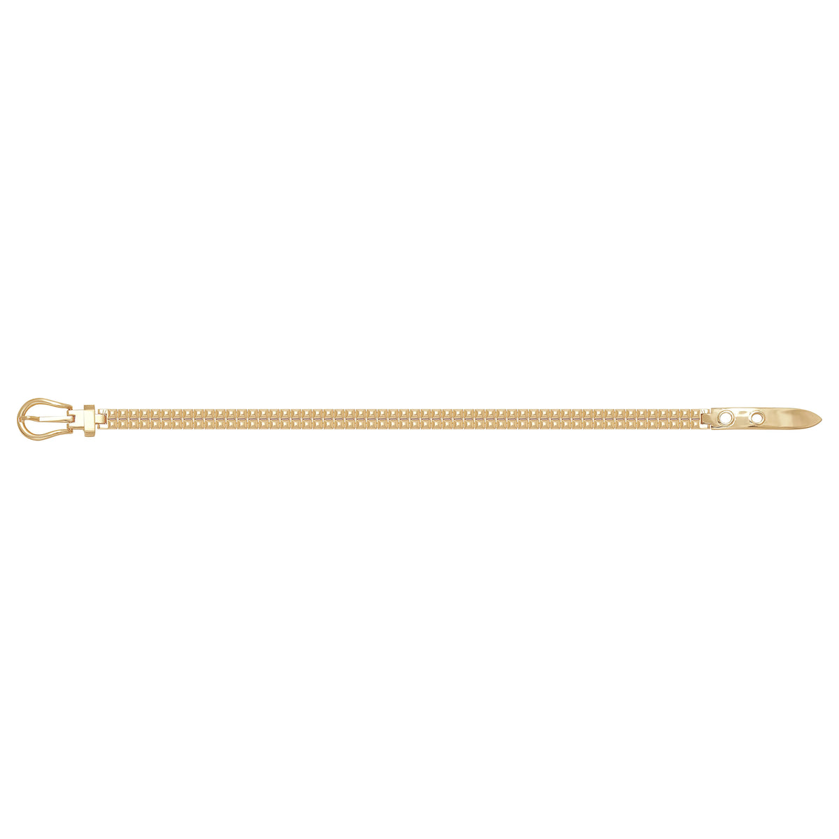 Solid gold bar link bracelet, 11.50 g — shown square on a plain background.