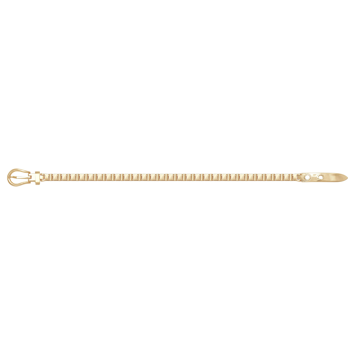 Solid gold bar link bracelet, 10.50 g — shown square on a plain background.