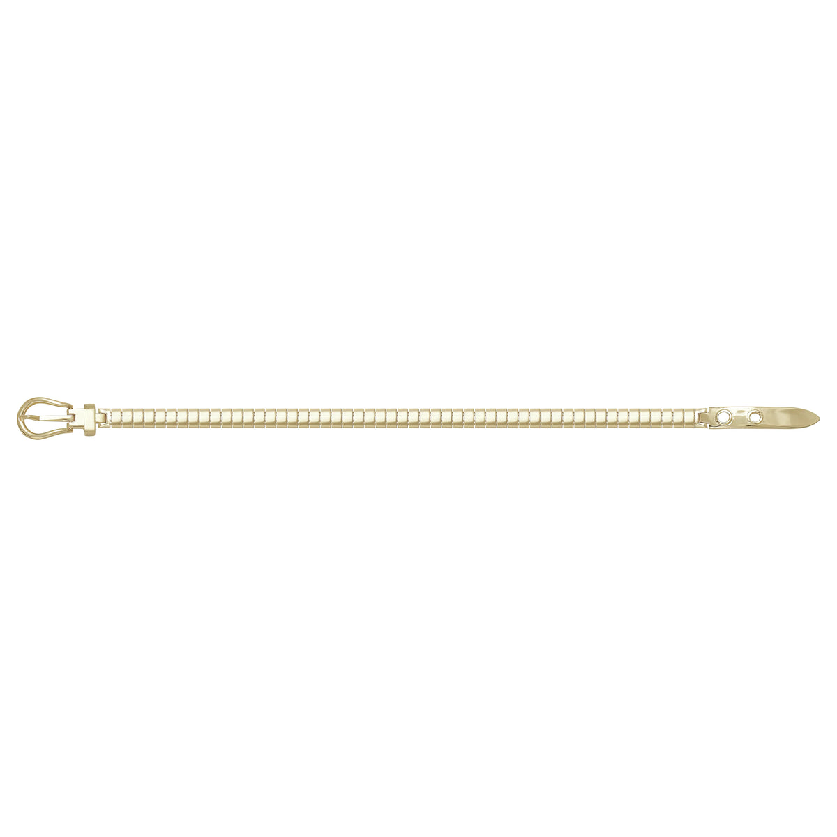 Solid gold braided bracelet, 9.85 g — shown square on a plain background.