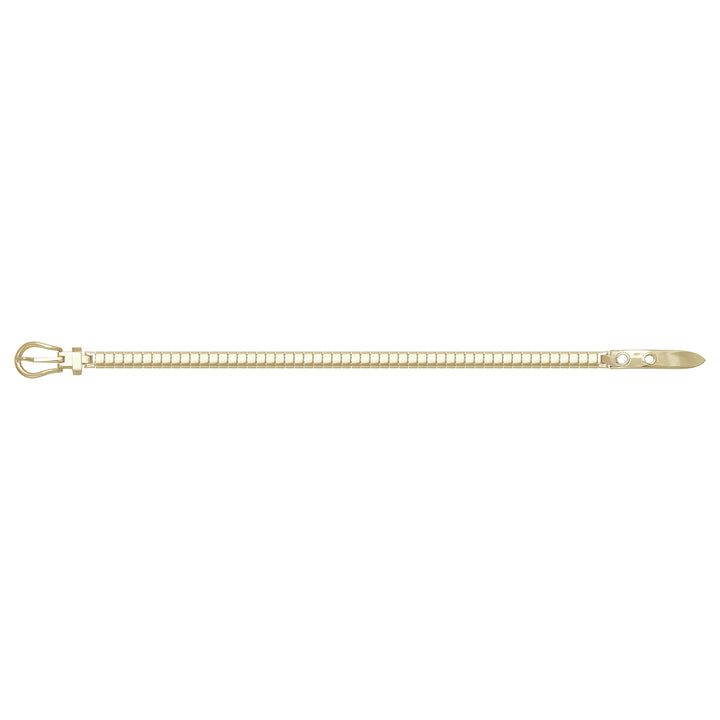 Solid gold braided bracelet, 9.85 g — shown square on a plain background.