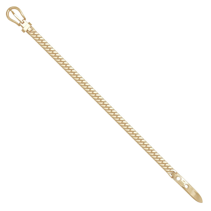 Solid gold braided bracelet, 10.30 g — shown at an angle across the frame.
