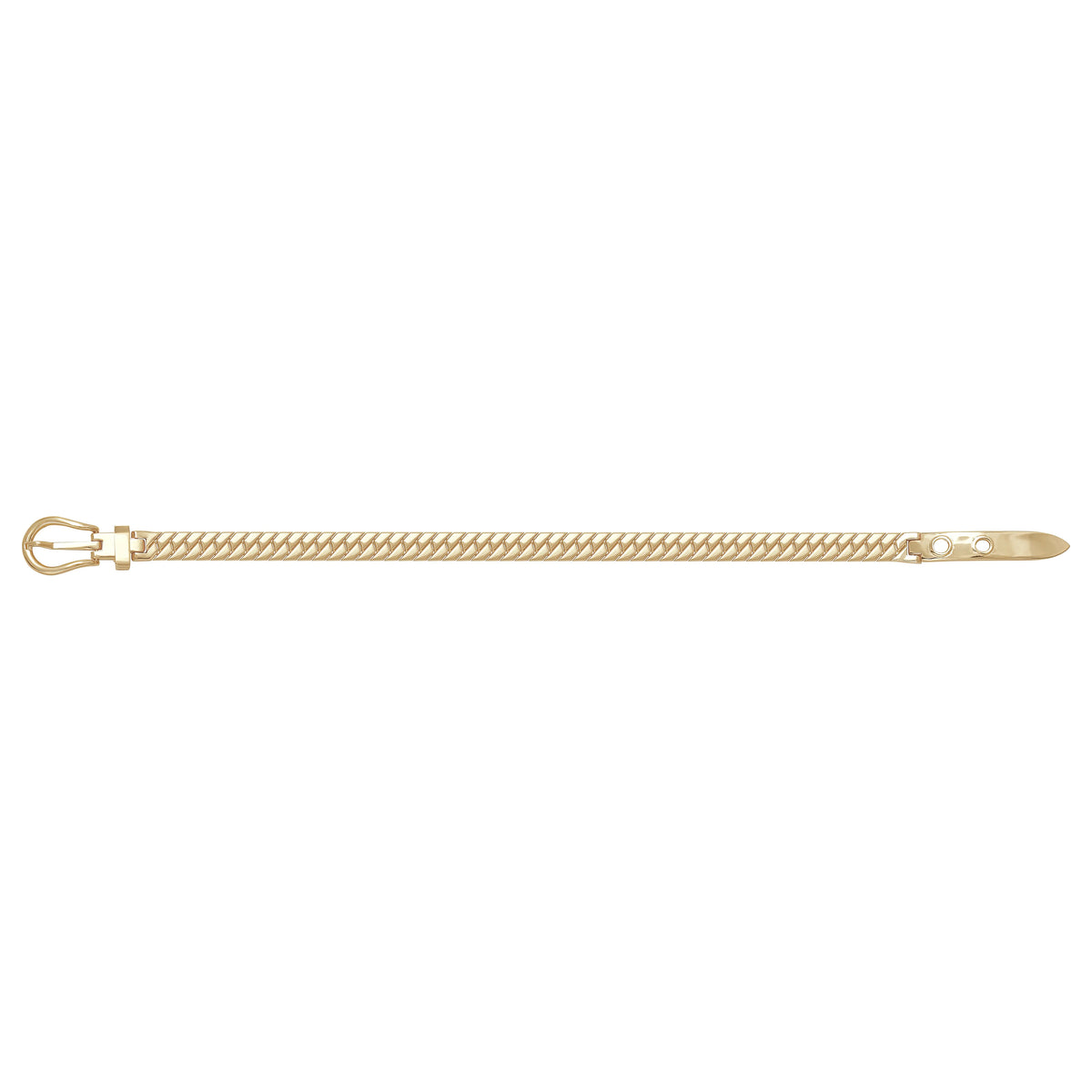 Solid gold braided bracelet, 10.30 g — shown square on a plain background.