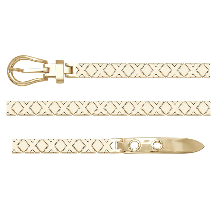 Solid gold braided bracelet, 9.50 g — shown in three rows across the frame.