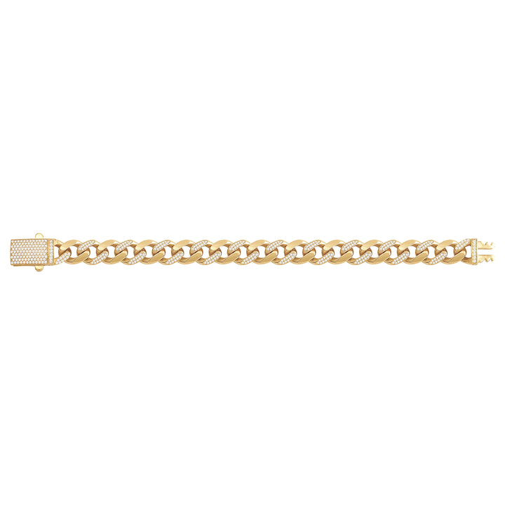 Solid gold curb bracelet, 17.75 g — shown square on a plain background.