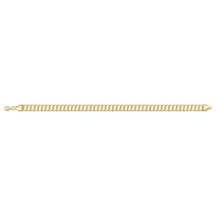 Solid gold braided bracelet, 7.45 g — shown square on a plain background.