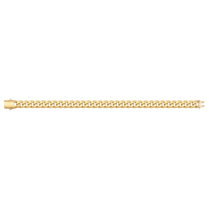 Solid gold curb bracelet, 13.30 g — shown square on a plain background.