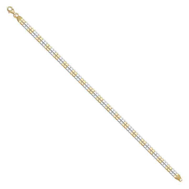 Solid gold bead bracelet, 4.70 g — shown at an angle across the frame.