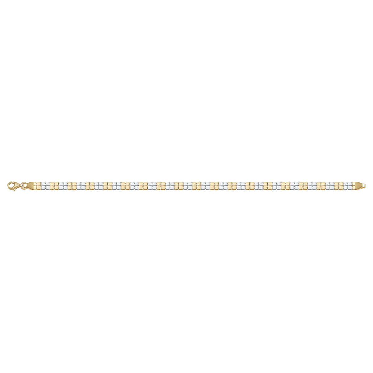 Solid gold bead bracelet, 4.70 g — shown square on a plain background.