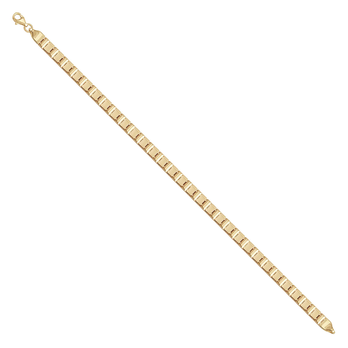 Solid gold id bracelet, 8.30 g — shown at an angle across the frame.