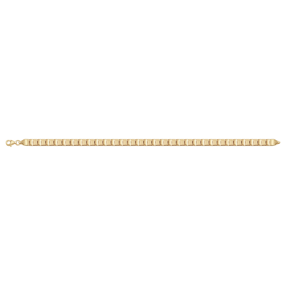 Solid gold id bracelet, 8.30 g — shown square on a plain background.