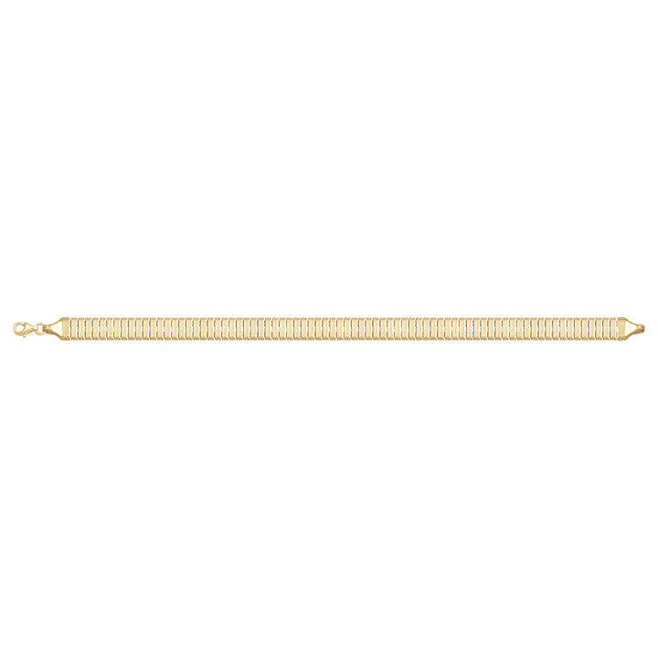 Solid gold bar link bracelet, 12.00 g — shown square on a plain background.