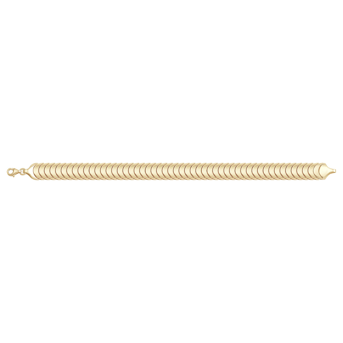 Solid gold braided bracelet, 9.80 g — shown square on a plain background.