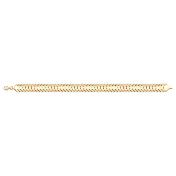 Solid gold braided bracelet, 9.80 g — shown square on a plain background.