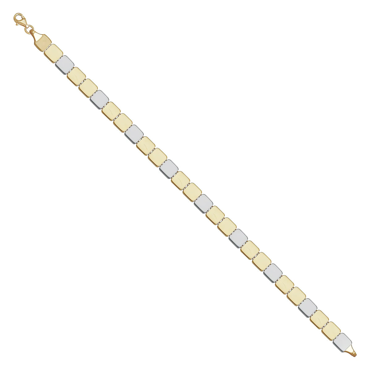 Solid gold id bracelet, 8.95 g — shown at an angle across the frame.