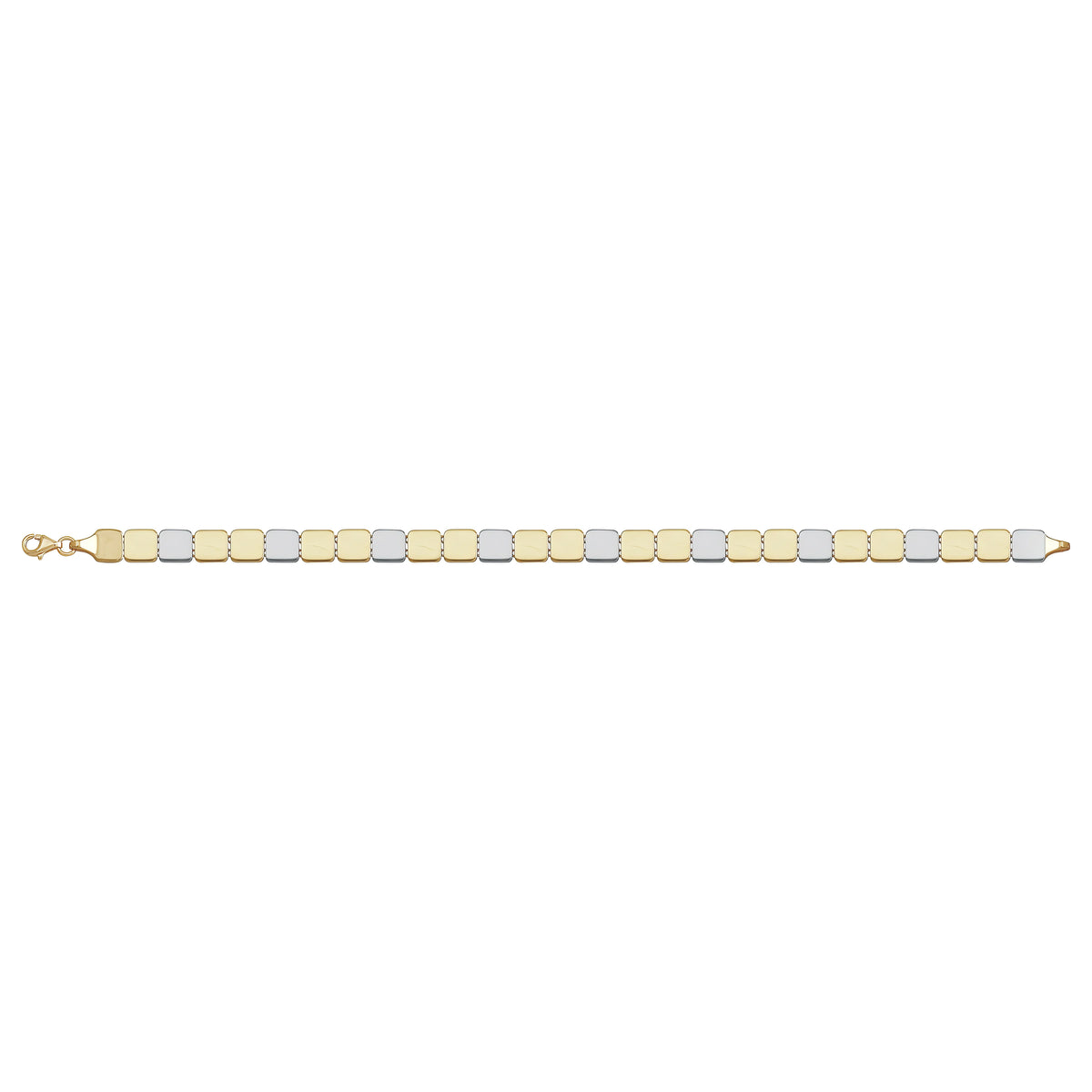 Solid gold id bracelet, 8.95 g — shown square on a plain background.
