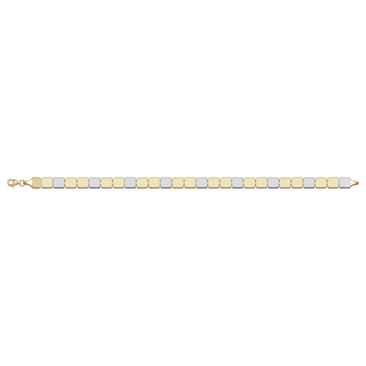 Solid gold id bracelet, 8.95 g — shown square on a plain background.