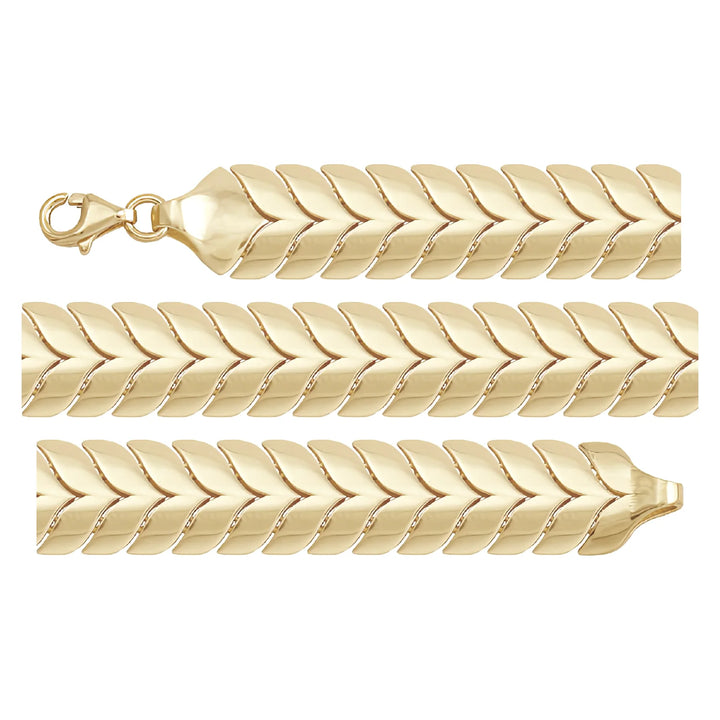 Solid gold braided bracelet, 13.80 g — shown in three rows across the frame.