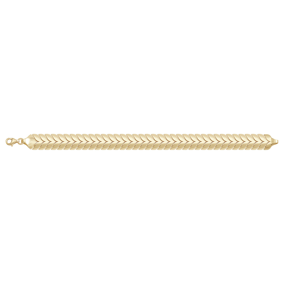 Solid gold braided bracelet, 13.80 g — shown square on a plain background.