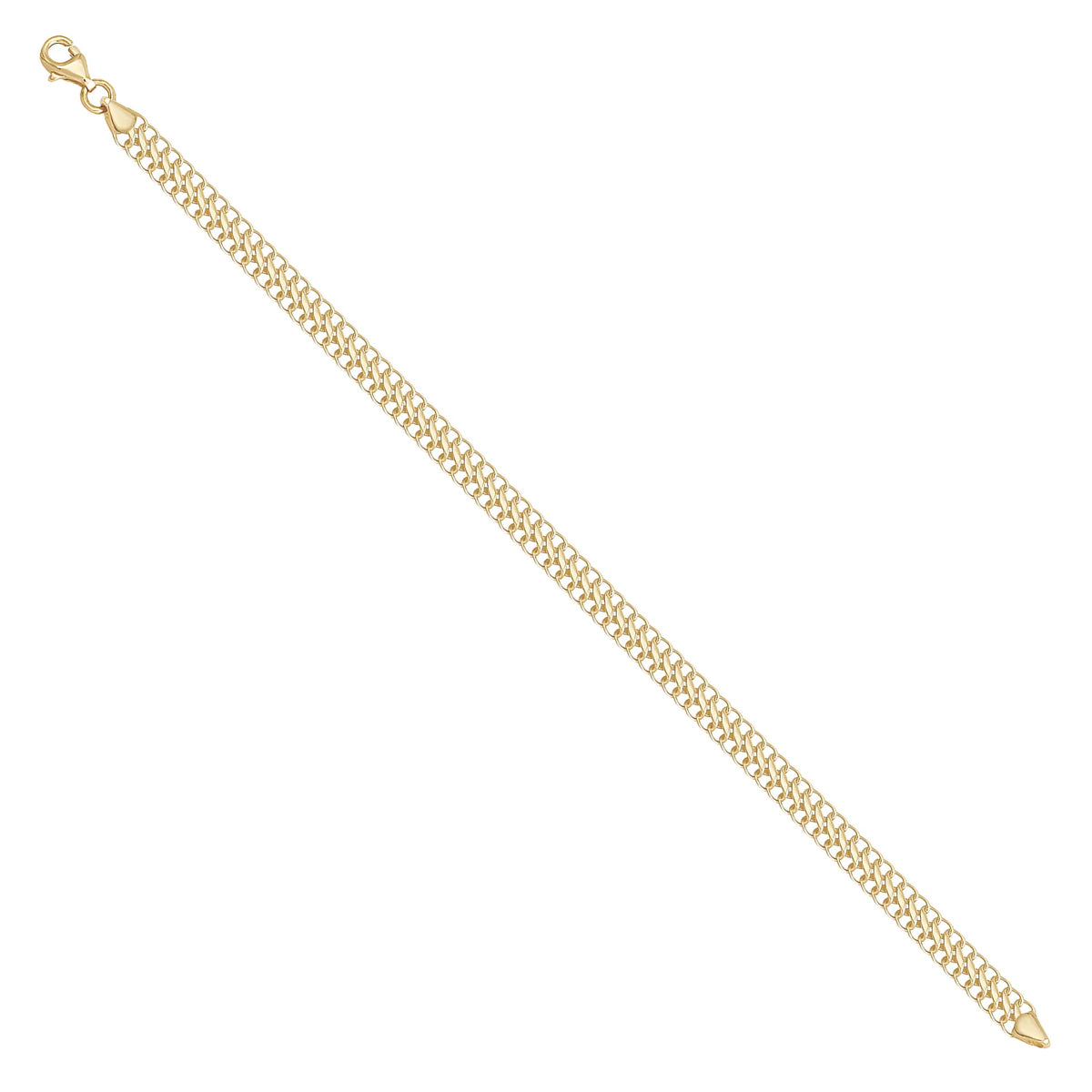 Solid gold curb bracelet, 3.50 g — shown at an angle across the frame.