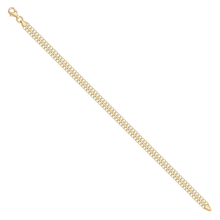 Solid gold curb bracelet, 3.50 g — shown at an angle across the frame.