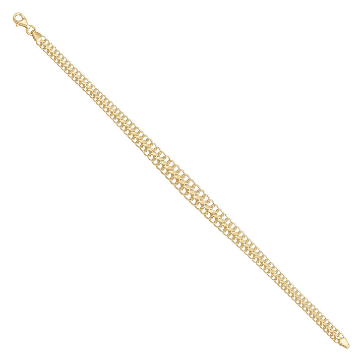 Solid gold curb bracelet, 5.30 g — shown at an angle across the frame.