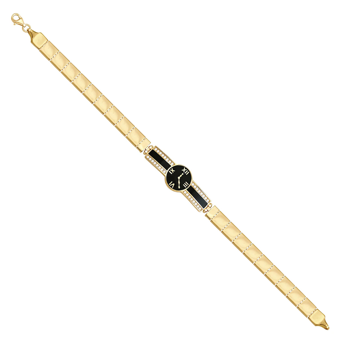 Solid gold id bracelet, 8.80 g — shown at an angle across the frame.