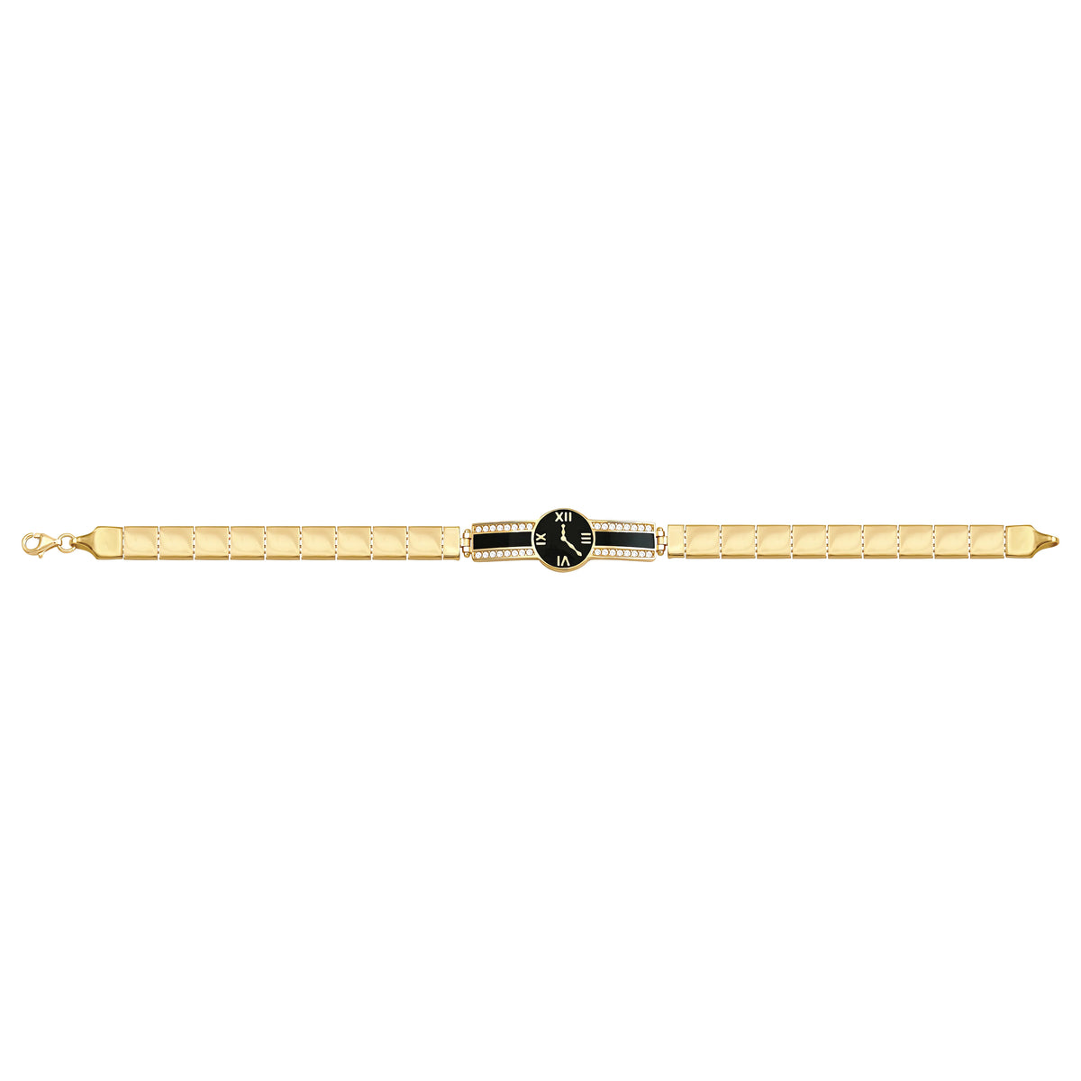 Solid gold id bracelet, 8.80 g — shown square on a plain background.