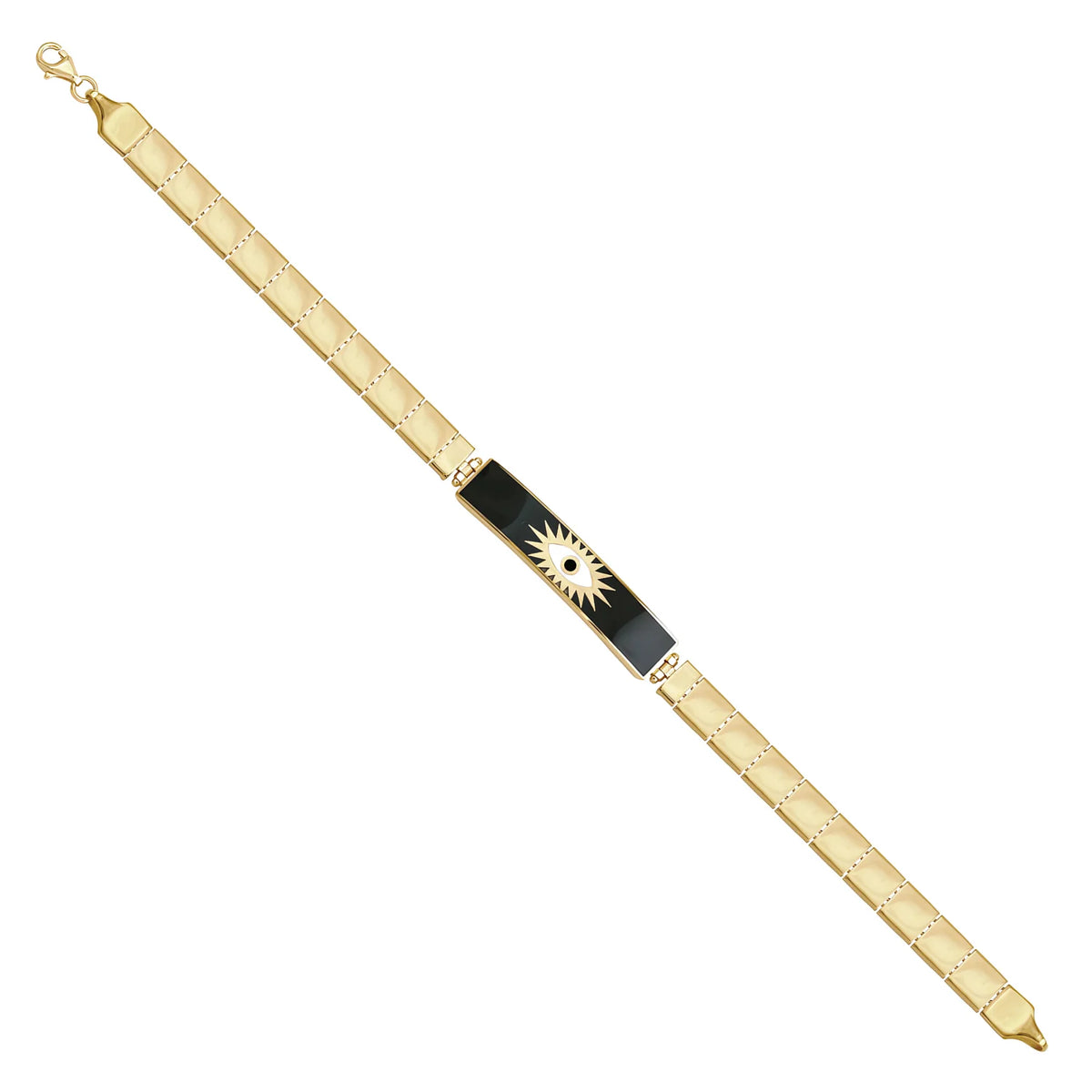 Solid gold id bracelet, 8.80 g — shown at an angle across the frame.