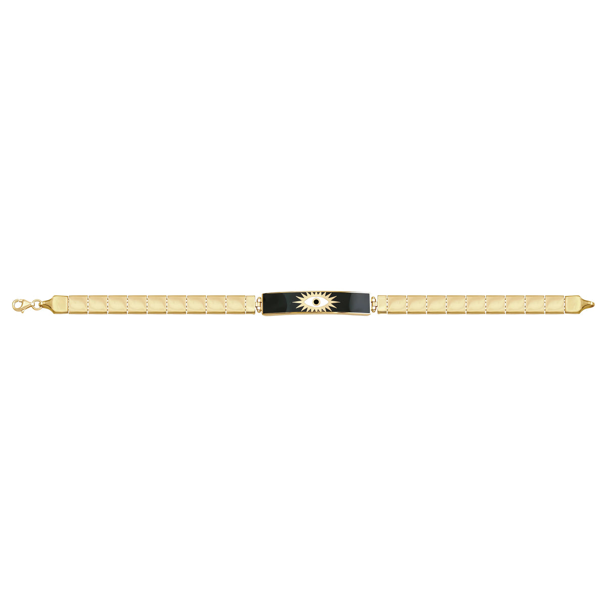 Solid gold id bracelet, 8.80 g — shown square on a plain background.