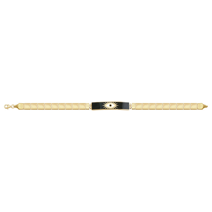 Solid gold id bracelet, 8.80 g — shown square on a plain background.