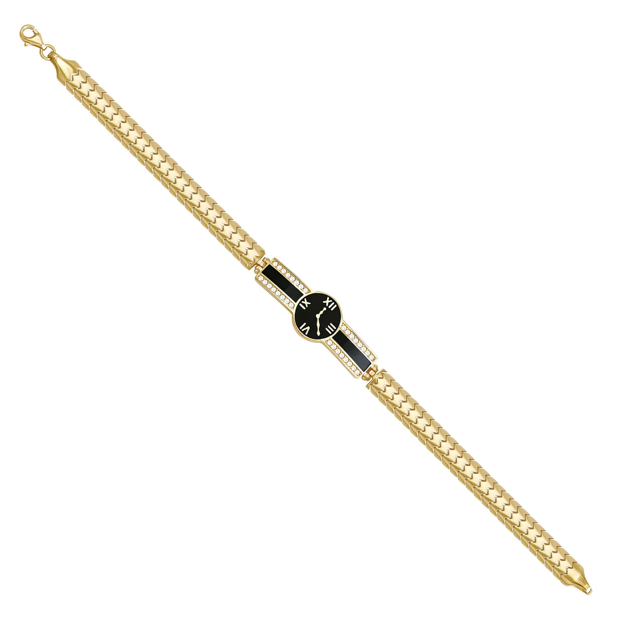 Solid gold id bracelet, 8.95 g — shown at an angle across the frame.
