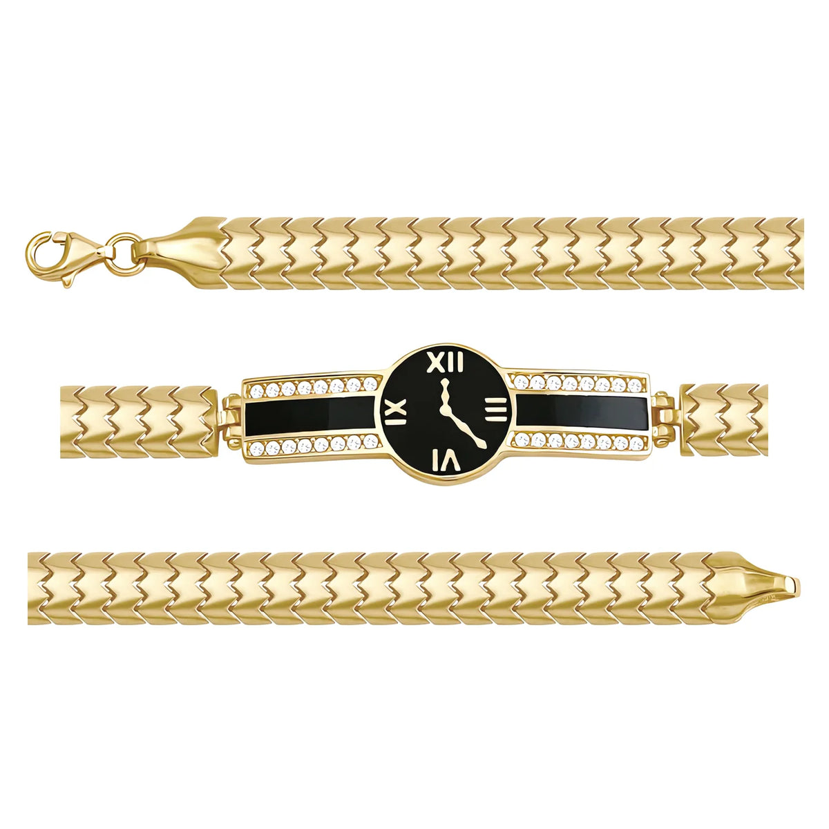 Solid gold id bracelet, 8.95 g — shown in three rows across the frame.