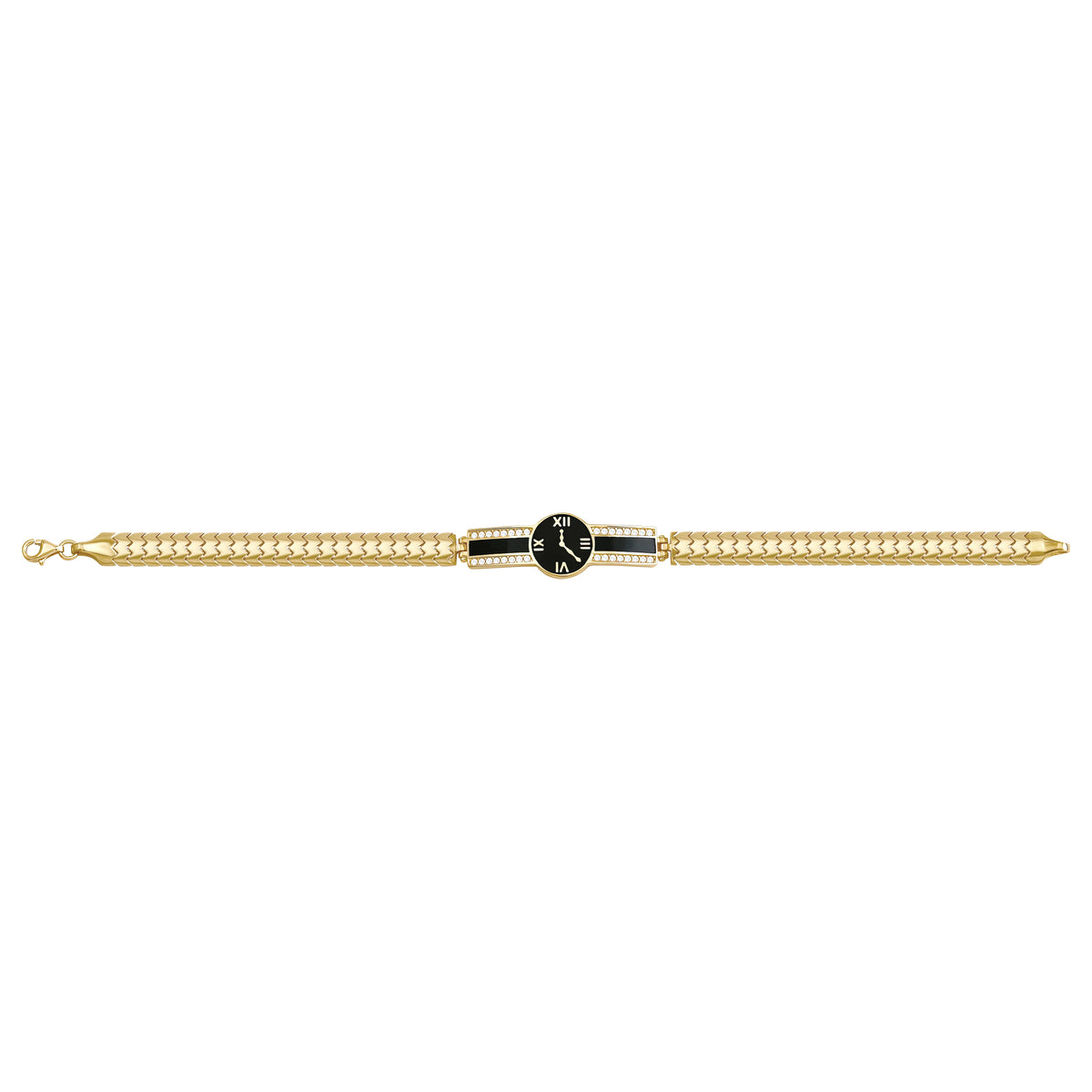 Solid gold id bracelet, 8.95 g — shown square on a plain background.